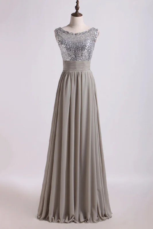 2024 Romantic Scoop V Back A Line/Princess Chiffon Prom Dresses With Beads And Ruffles PYH6MGYB 2024 Romantic Scoop V Back A Line/Princess Chiffon Prom Dresses With Beads And Ruffles PYH6MGYB