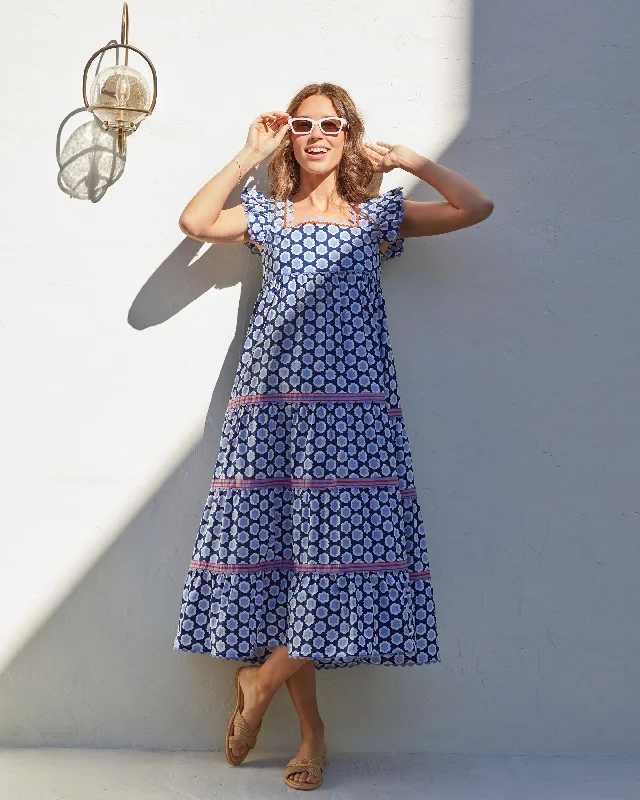 Hello Hexagon - Dunmore Dress - Periwinkle Pop