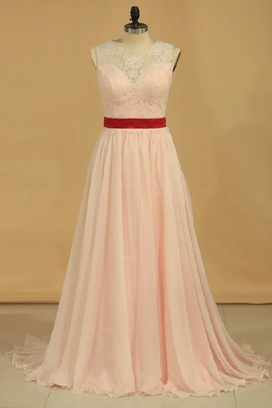 2024 Prom Dresses A Line Chiffon With Applique PRX29S4N