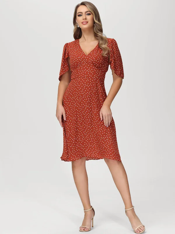 Retro Polkadot Spicy Red