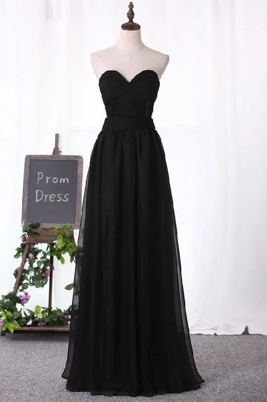 2024 New Arrival Prom Dresses A Line Sweetheart Chiffon With Applique P5NSMRKZ