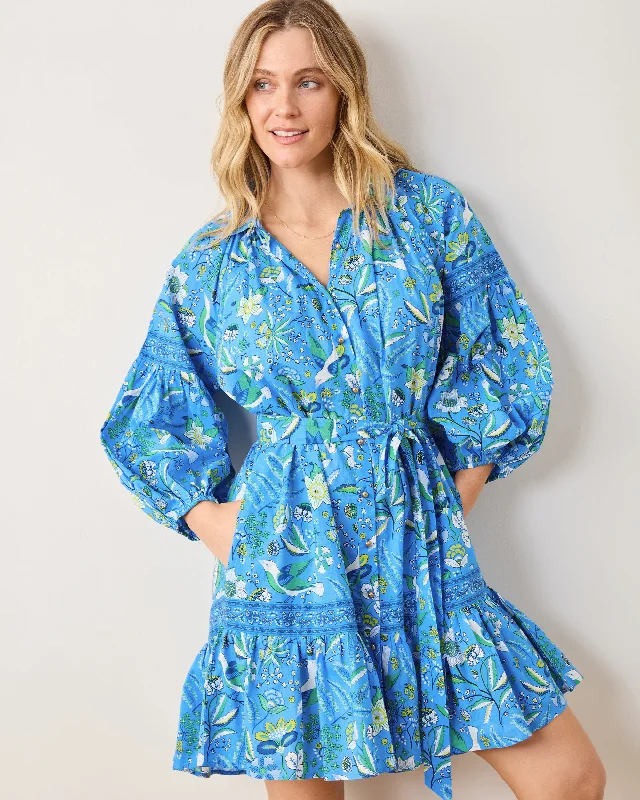 Painter's Garden - Claudia Dress - Cobalt Blue