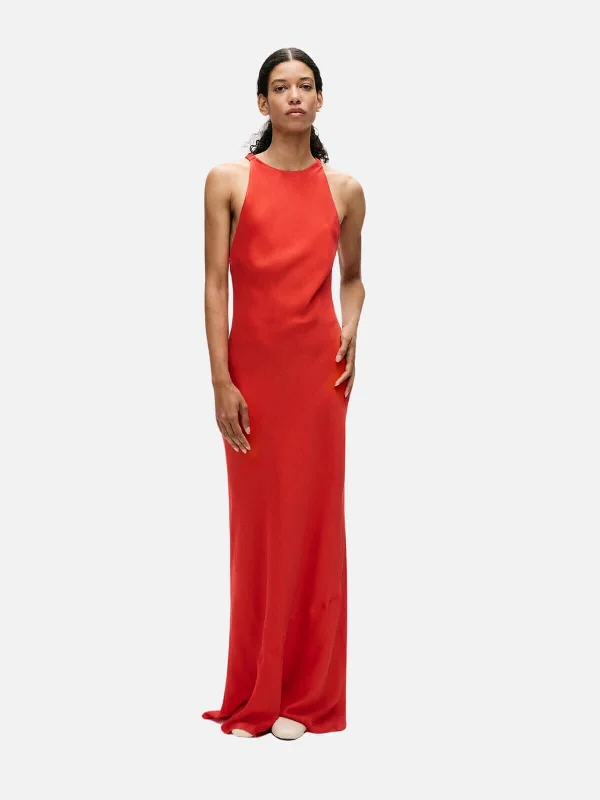 High Low Dress - Geranium