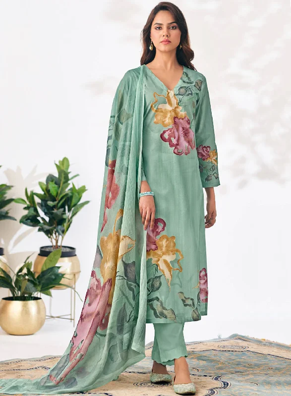 Women's Pure Cotton Lawn Printed Unstitched Suit Dress Material