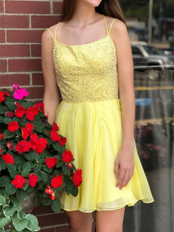 Short Yellow Tulle Homecoming Dresses, Short Winter Prom Formal Dresses, Pageant Dance Dresses, Back To School Party Gown Short Yellow Tulle Homecoming Dresses, Short Winter Prom Formal Dresses, Pageant Dance Dresses, Back To School Party Gown