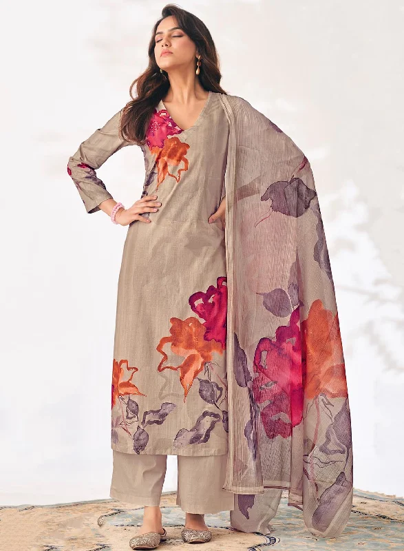 Women Pure Cotton Lawn Printed Unstitched Suit Dress Material