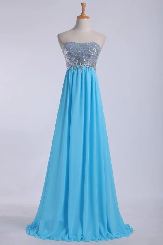 2024 Prom Dresses Scalloped Neckline Sequined Bodice Beaded Waistline With Shirring Chiffon PNDYMTFF 2024 Prom Dresses Scalloped Neckline Sequined Bodice Beaded Waistline With Shirring Chiffon PNDYMTFF