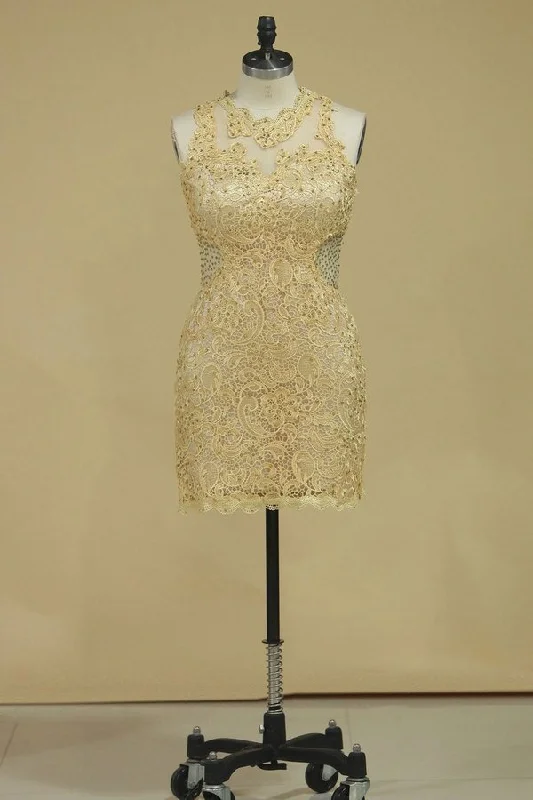 2024 Scoop With Applique Sheath Prom Dresses PHPNPB7S