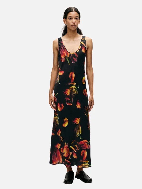 Scoop Neck Dress - Tulipa Black