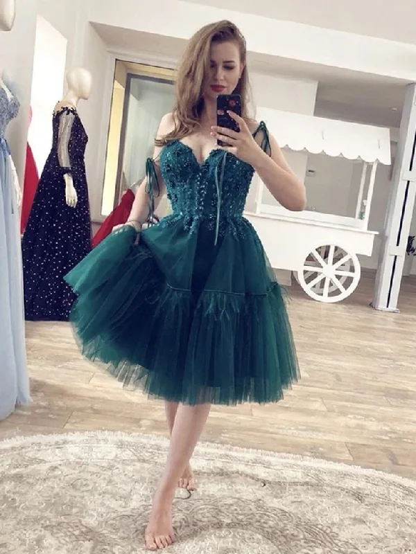 Gorgeous Beaded Green Lace Short Prom Dresses, Short Green Lace Formal Graduation Homecoming Dresses, Lace Green Cocktail Dresses Gorgeous Beaded Green Lace Short Prom Dresses, Short Green Lace Formal Graduation Homecoming Dresses, Lace Green Cocktail Dresses