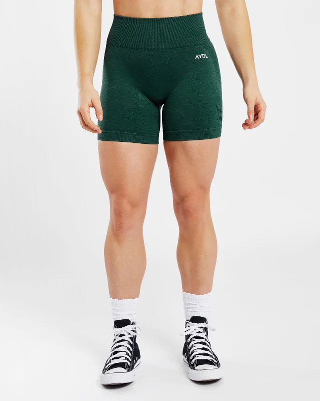 Revive Seamless Shorts - Evergreen Marl