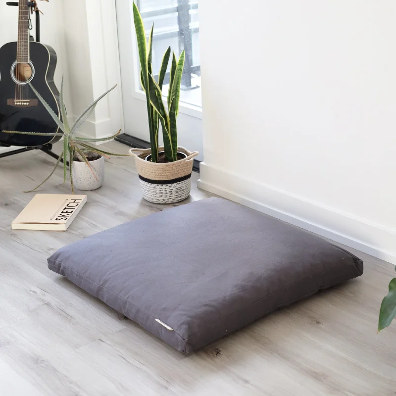 Zabuton Natural & Organic Meditation Mat | Shadow Grey