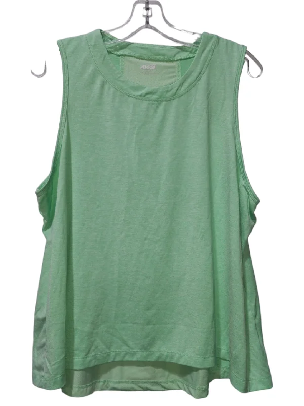 Green Athletic Tank Top Avia, Size Xl