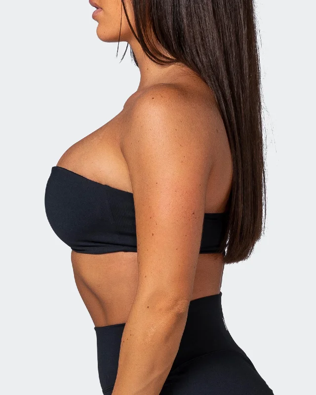 Movement One Shoulder Bralette - Black