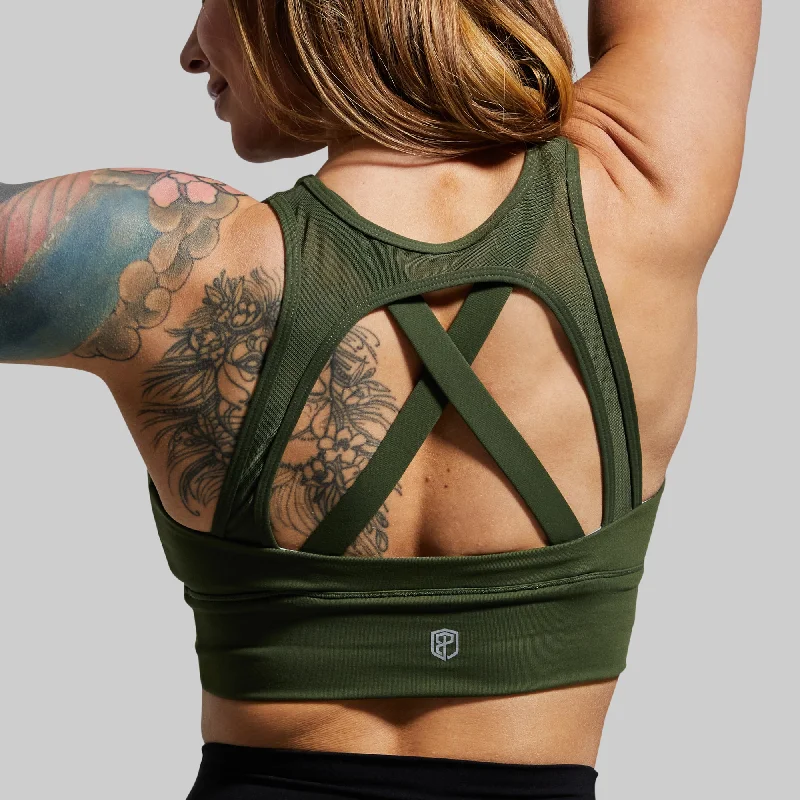 X-Factor Sports Bra (Tactical Green)