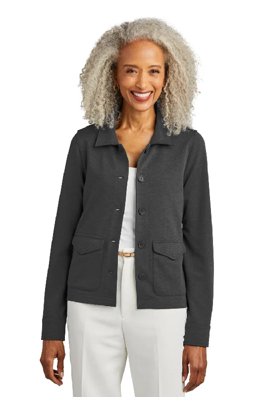 Brooks Brothers Womens Button Down Jacket - Heather Windsor Grey