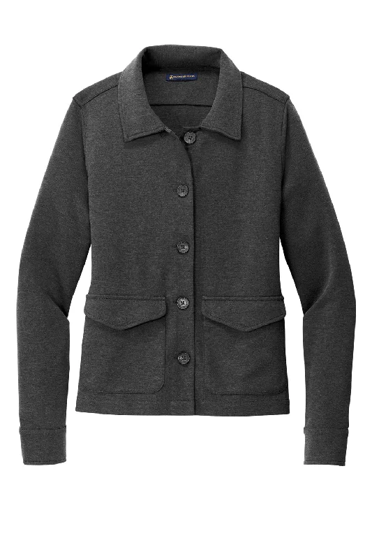 Brooks Brothers Womens Button Down Jacket - Heather Windsor Grey