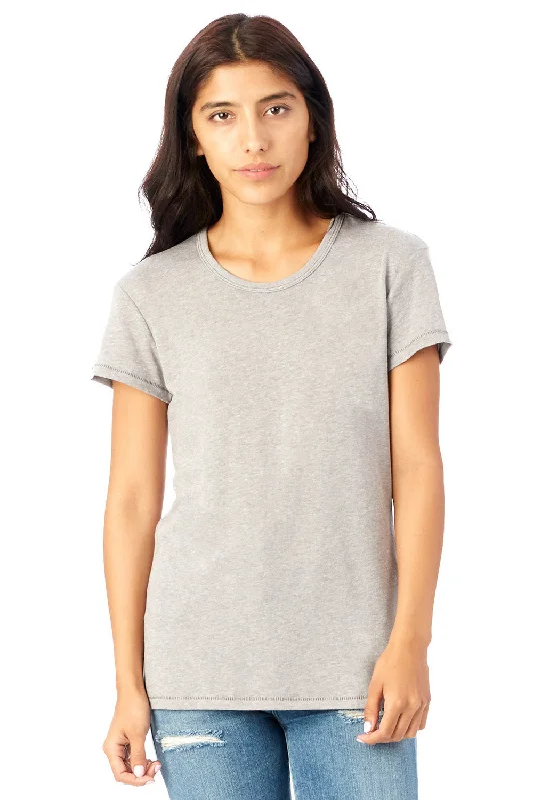 Alternative Womens Keepsake Vintage Jersey Short Sleeve Crewneck T-Shirt - Smoke Grey