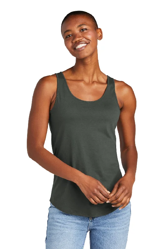 District Womens Perfect Tri Relaxed Tank Top - Deepest Grey