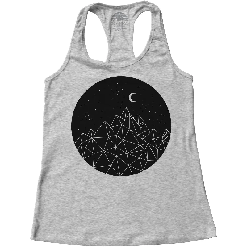 Women's Geometric Night Racerback Tank Top