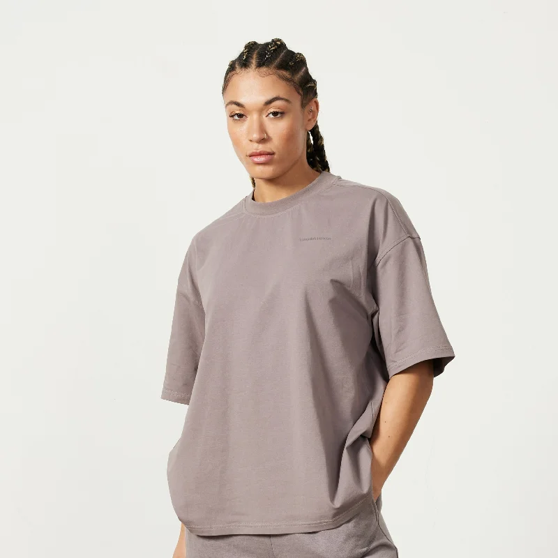 Vanquish Restore Cinder Brown Oversized T Shirt