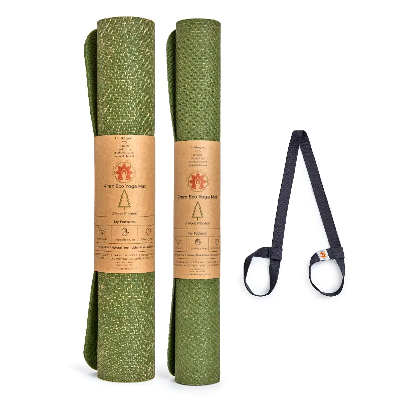 Yoga & Travel Mat Set | CompleteGrip™ Eco Friendly Yoga Mat Set