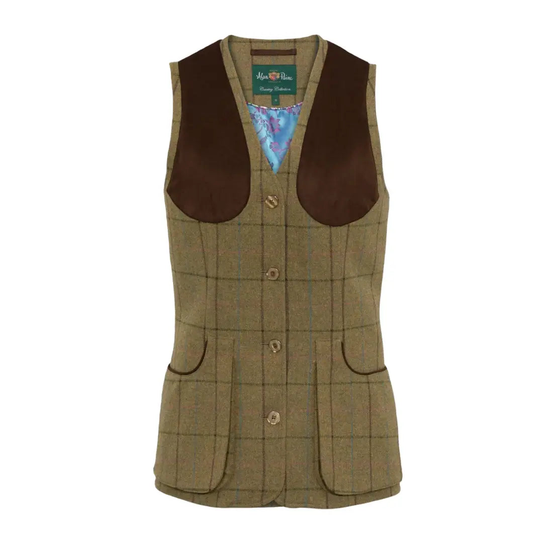 Alan Paine Combrook Ladies Shooting Waistcoat Classic Wool Waistcoat Vest