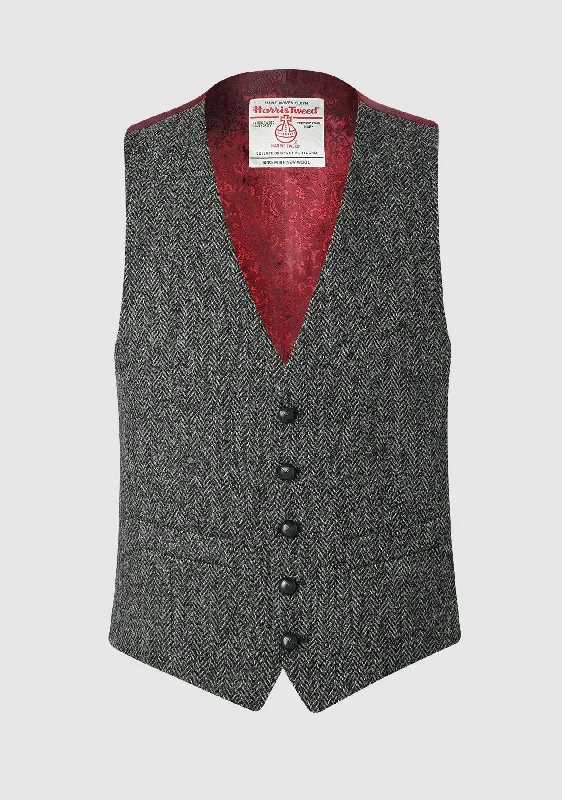 Iain Waistcoat - Charcoal Classic Button-Down Waistcoat
