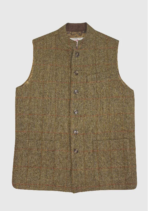 William Nehru Waistcoat - Mustard Classic Sleeveless Waistcoat