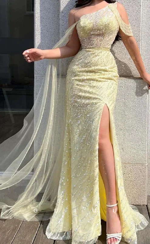 G3274 - Elegant & Luxurious Sequins One Shoulder Shawl Long Party Prom Evening Dresses Casual Cotton Shawl G3274 - Elegant & Luxurious Sequins One Shoulder Shawl Long Party Prom Evening Dresses Casual Cotton Shawl