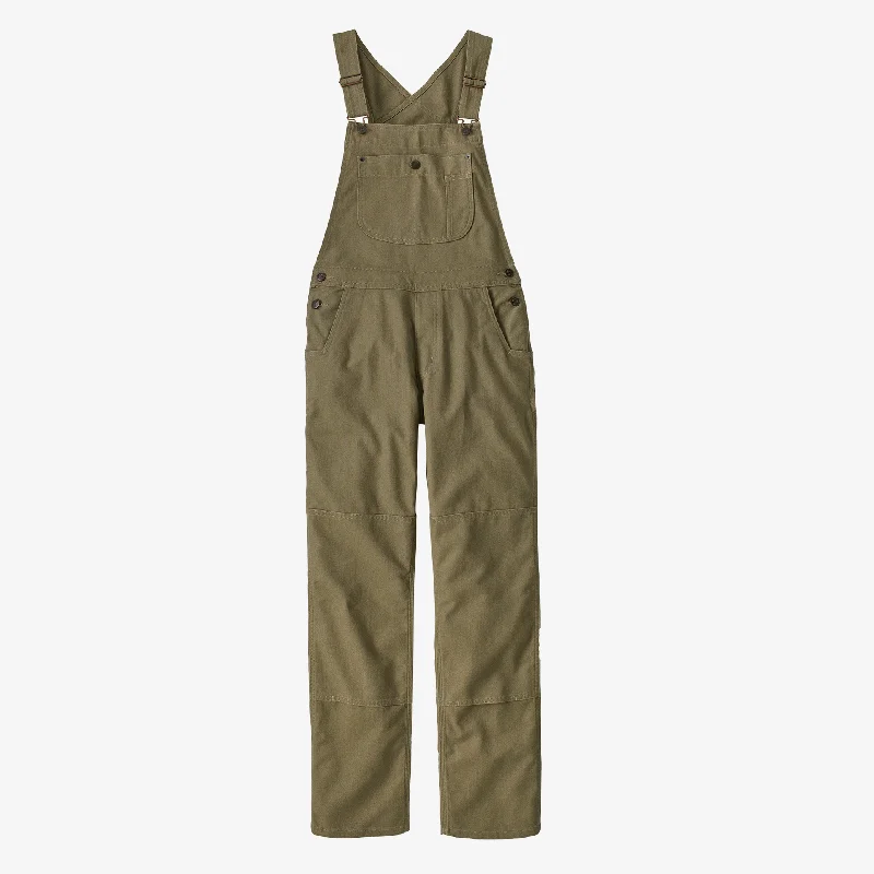 Women's All Seasons Bib Overalls - Regular Retro Plaid Jumpsuit