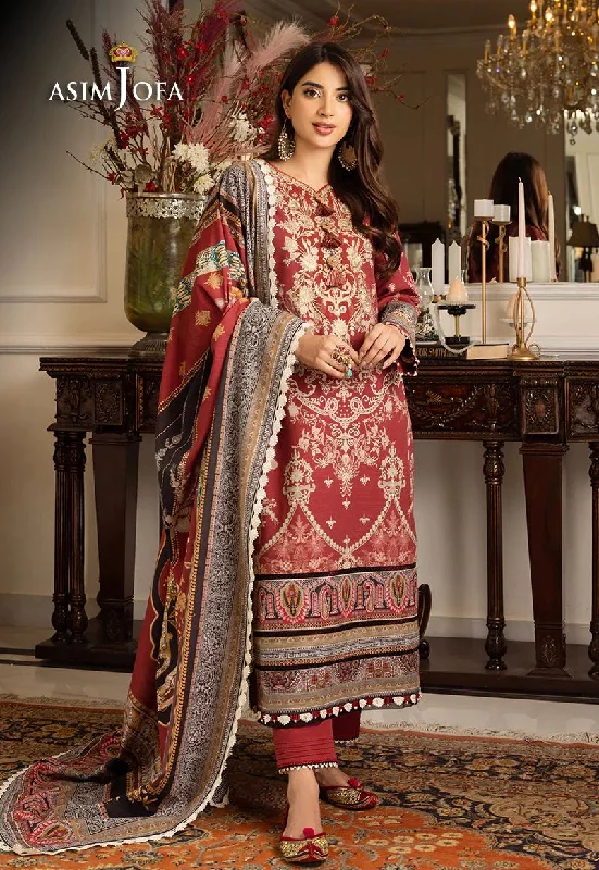 ASIM JOFA Aira Winter Shawl Collection AJIW02 Chic Floral Print Shawl