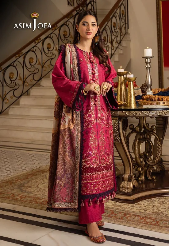 ASIM JOFA Aira Winter Shawl Collection AJIW04 Warm Cashmere Shawl Cape