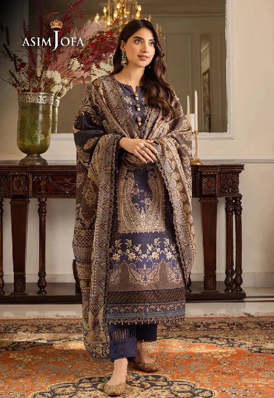 ASIM JOFA Aira Winter Shawl Collection AJIW05 Fashionable Silk Shawl Wrap