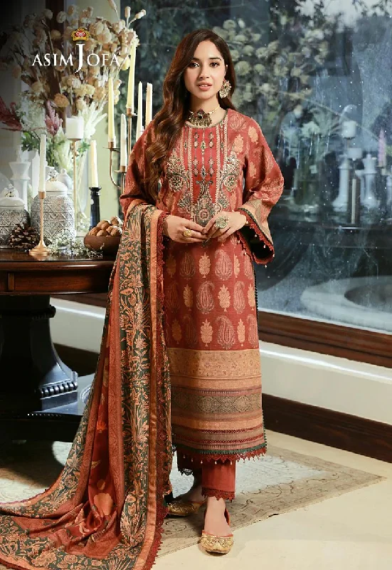 ASIM JOFA Asra Winter Shawl Collection AJAW05 Elegant Silk Shawl Wrap