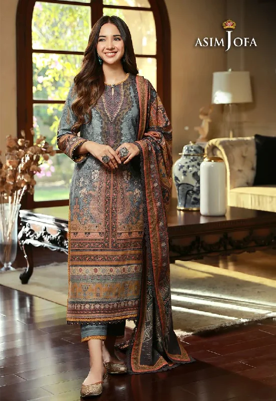 ASIM JOFA Asra Winter Shawl Collection AJAW10 Trendy Embroidered Shawl Wrap