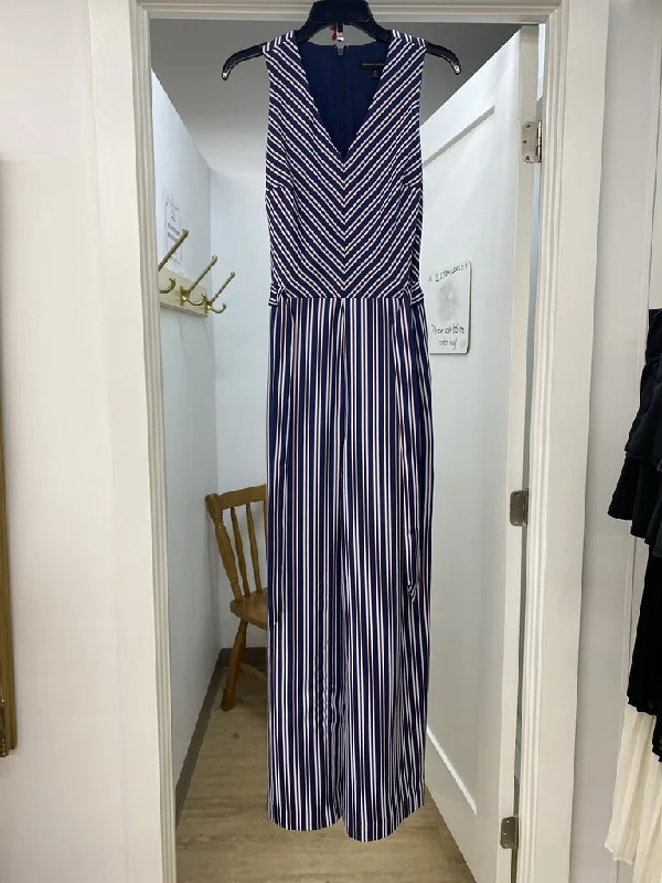 Banana Republic striped overalls 6 Draped Wide-Leg Jumpsuit