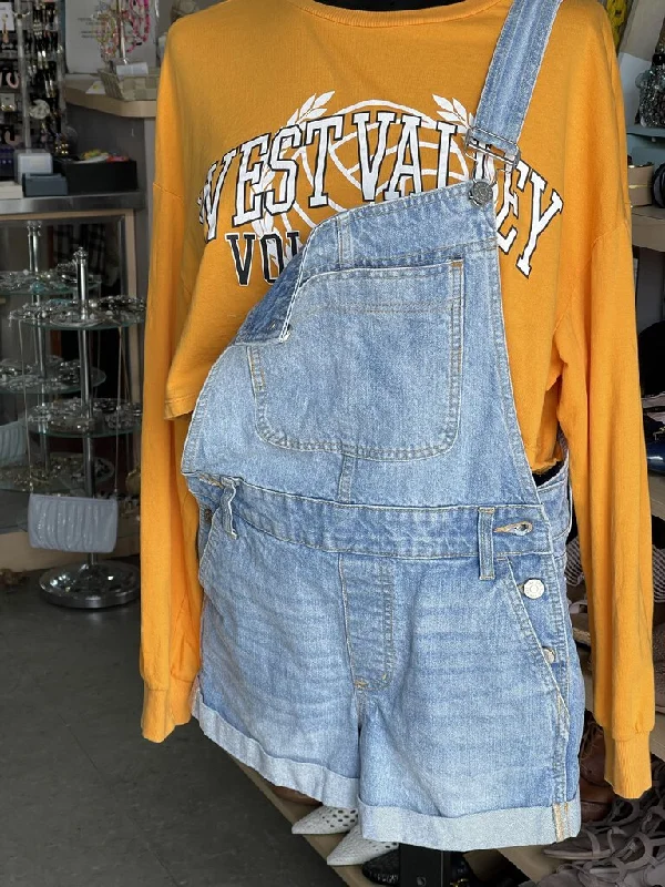 BDG Denim Shortalls/Overalls 26 Trendy Tie-Waist Jumpsuit