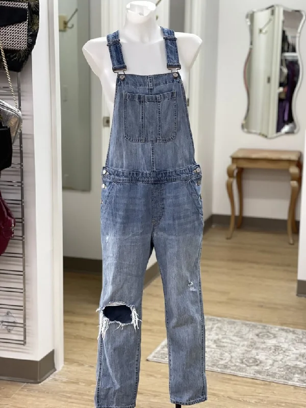 Gap denim Overalls XS Strappy Linen Jumpsuit