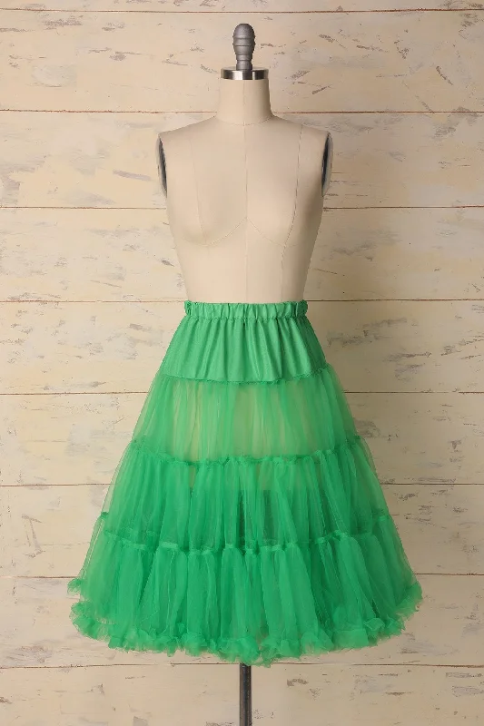 Green Tulle Petticoat Stole Shawl Scarf