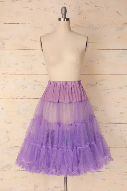 Purple Tulle Petticoat Blouse Shirt Tunic