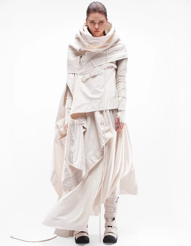 SHAWL ROBE LIGHT FORCE Elegant Wool Shawl Cape
