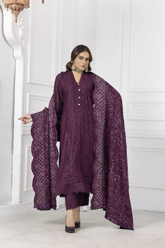 Sofia Khas Winter Linen Embroidered Shawl Dress 01 Elegant Knit Shawl Cape