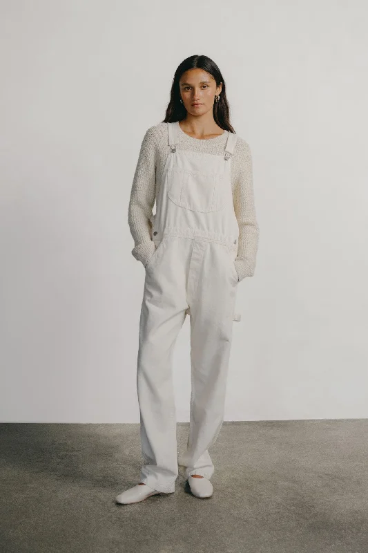Standard Overalls, Tencel Bull Denim, Putty Pastel Tone Jumpsuit