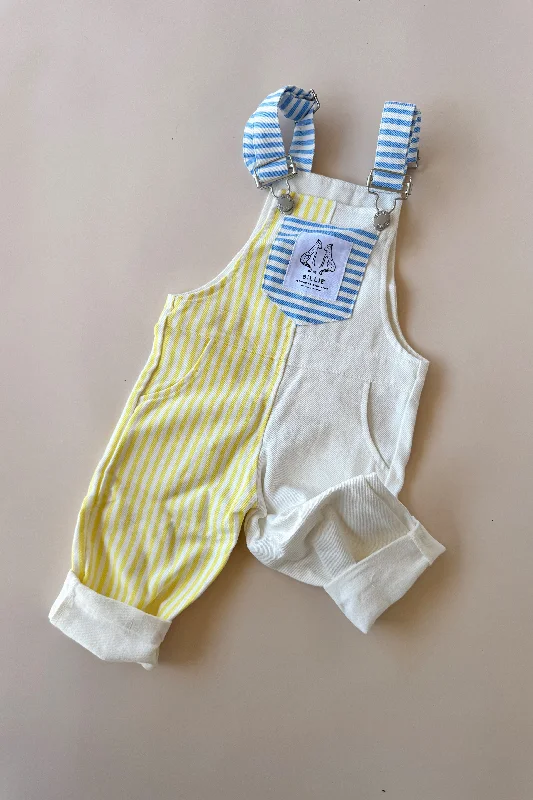 stripe overalls - blue/lemon Striped Casual Jumpsuit