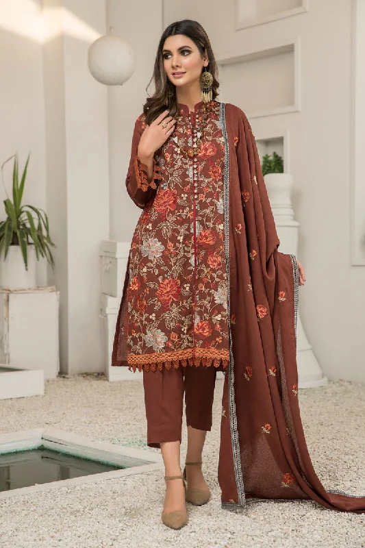 Winter Karandi 3 Pcs Embroidered Shawl Collection by Zimal 01 Elegant Long Shawl Scarf