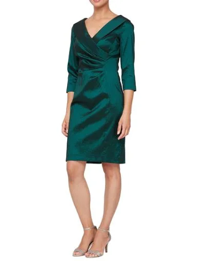 3/4 Sleeve Straight Taffeta With Shawl | Emerald Green Fashionable Wool Shawl Cape