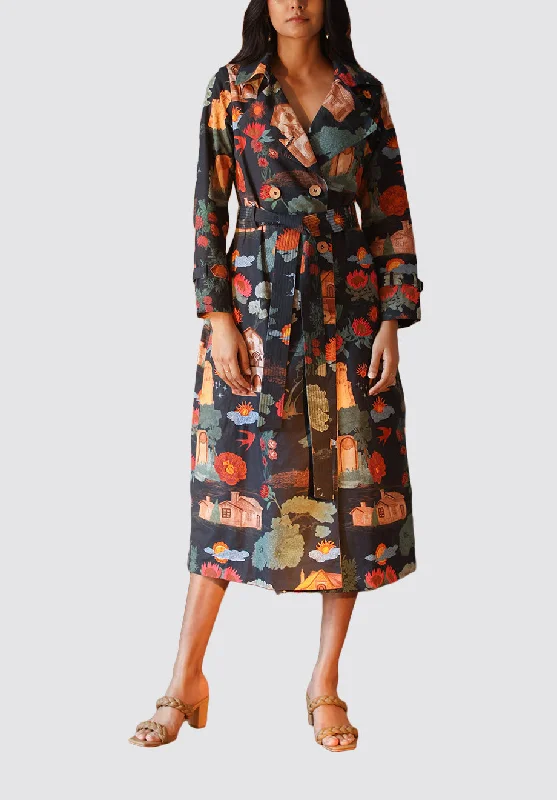 Atlas Trench Classic Wool Trench Jacket