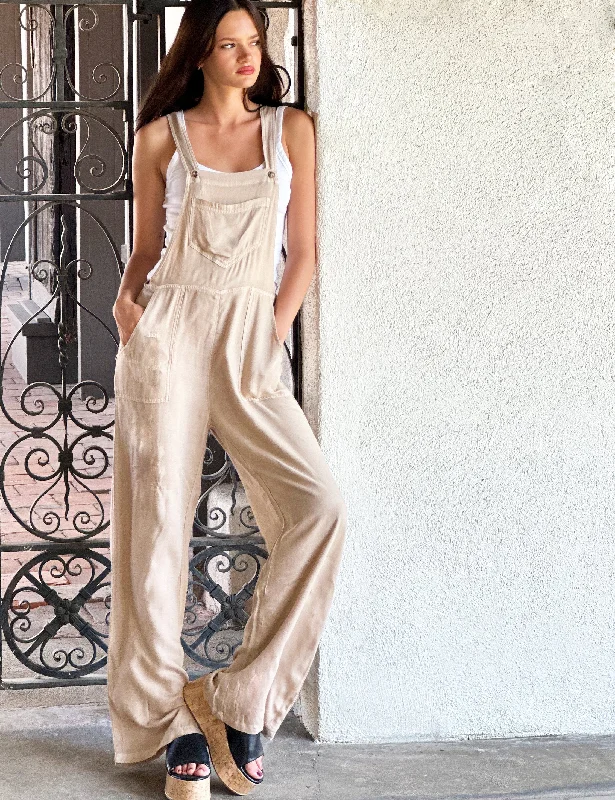 Flow Wide-Leg Overalls Soft Modal Overalls