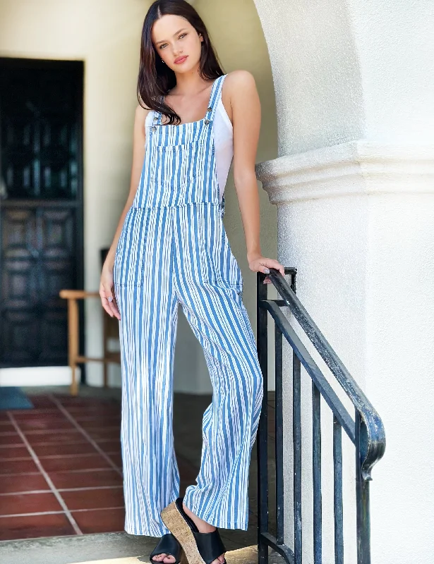 Flow Wide-Leg Overalls Pastel Color Overalls